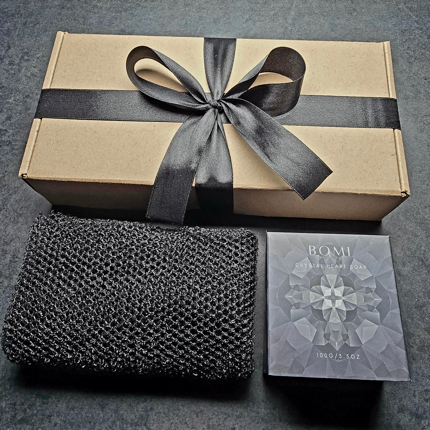 Crystal Heart Soap Gift Box (Black)