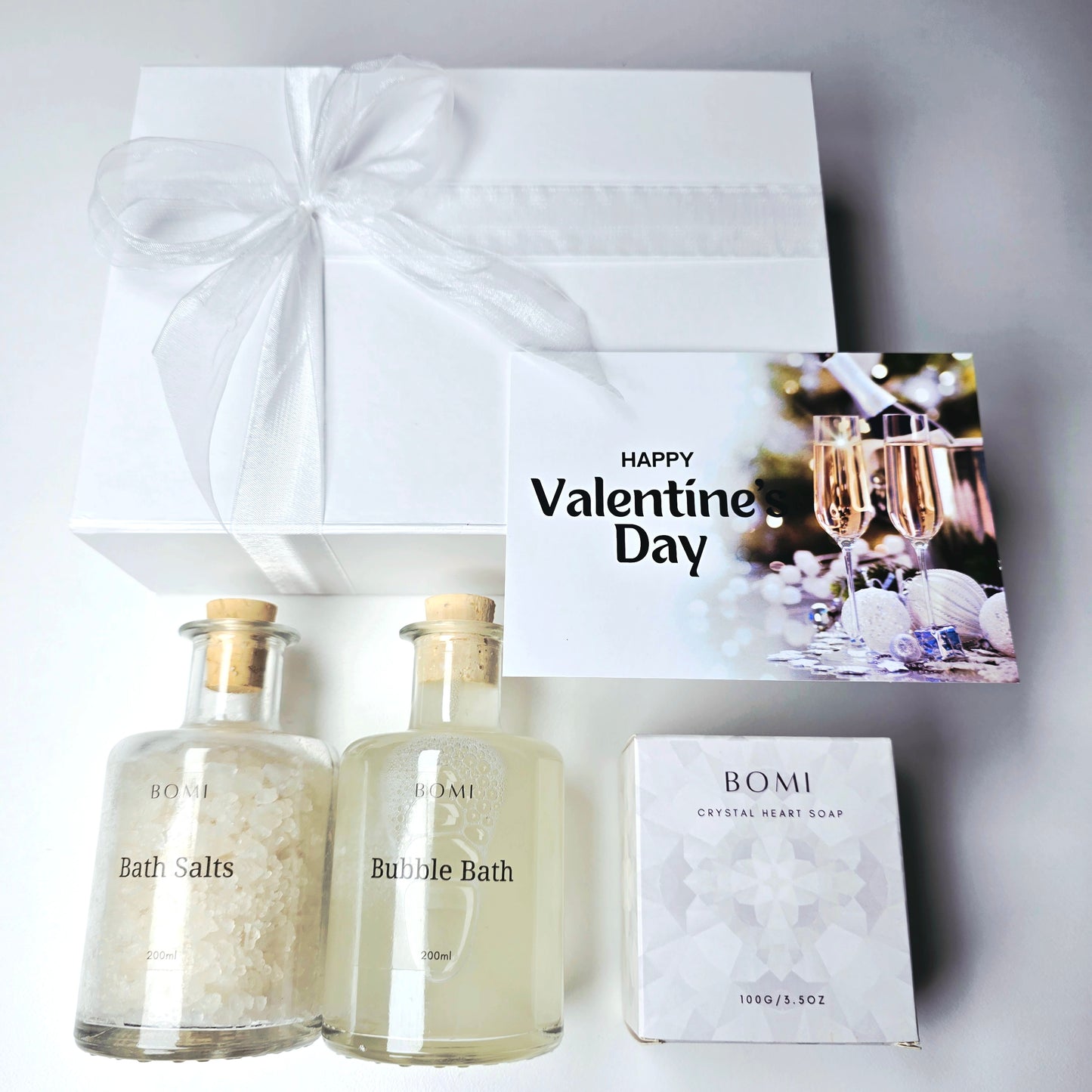 1. Elegant White Valentine's Gift Set